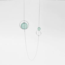 Load image into Gallery viewer, Spindles Necklace: Silver Black