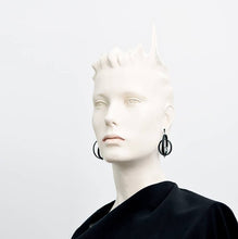 Load image into Gallery viewer, Eris Earrings: Glass Grey