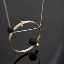 Load image into Gallery viewer, Helio Necklace: Gold Black