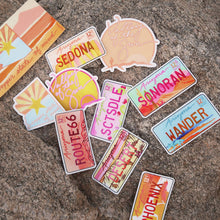 Load image into Gallery viewer, Paige Poppe Scottsdale License Plate Sticker