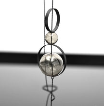 Load image into Gallery viewer, Spindles Necklace: Silver Black