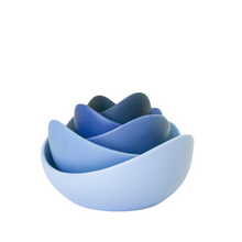 Load image into Gallery viewer, Ceramic Nesting Bowls: Azure Blue
