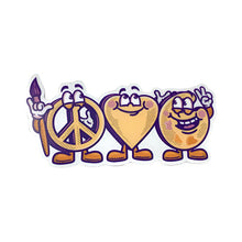 Load image into Gallery viewer, Peace, Love, and Art Sticker