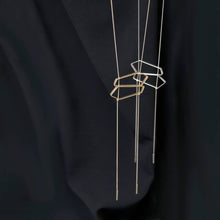 Load image into Gallery viewer, Fret Necklace: Satin Gold