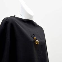 Load image into Gallery viewer, Spindles Necklace: Silver Black