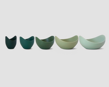 Load image into Gallery viewer, Ceramic Nesting Bowls: Pine Green