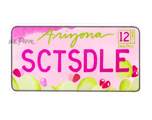 Paige Poppe Scottsdale License Plate Sticker