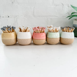 Ceramic Match Holder: Green