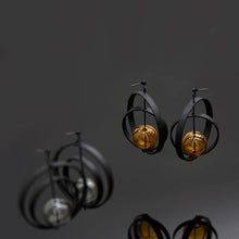 Load image into Gallery viewer, Eris Earrings: Glass Amber
