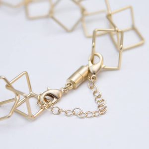 Maze Bracelet: Satin Silver