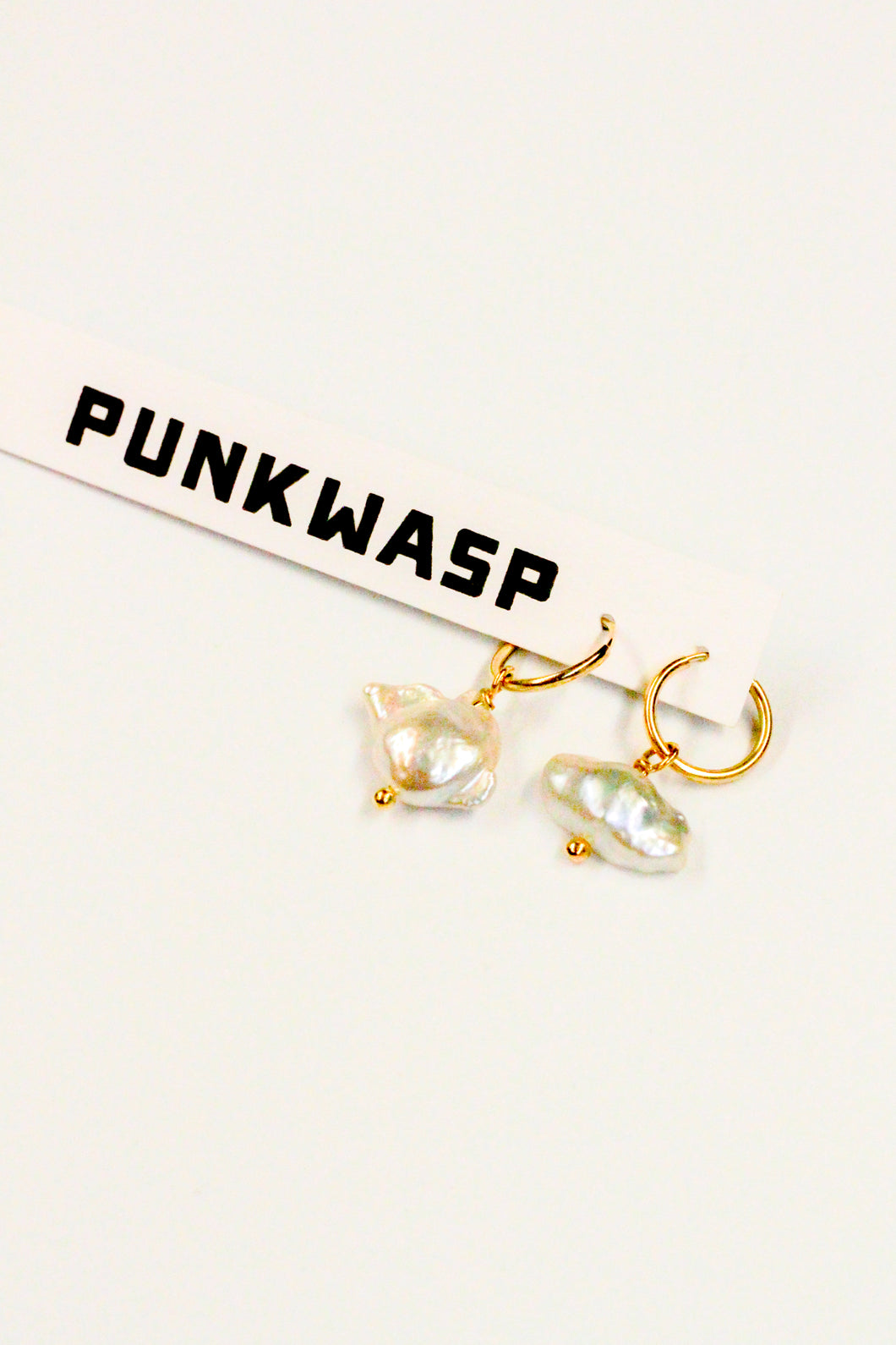 Punkwasp Pearl Cloud Earrings