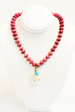 Load image into Gallery viewer, Punkwasp You Are Worthy Thulite &amp; Pearl Necklace
