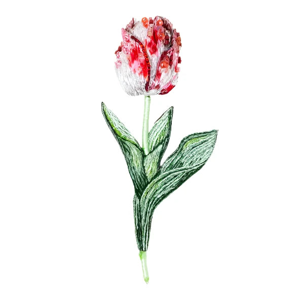 Trovelore Striped Tulip Brooch