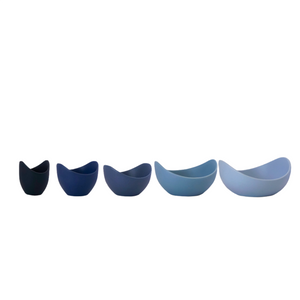 Ceramic Nesting Bowls: Azure Blue