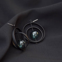 Load image into Gallery viewer, Eris Earrings: Glass Amber

