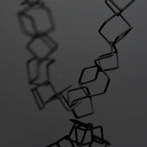 Maze Bracelet: Satin Silver