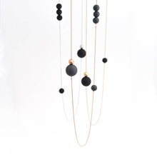 Load image into Gallery viewer, Bubbles Necklace: Gold Black
