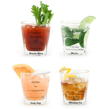 Load image into Gallery viewer, Bartending Glasses Set of 4
